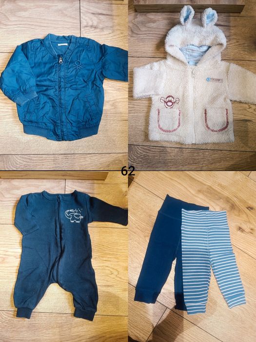 Paczka ubranek dla chłopca 56/62 jesień/zima 19szt