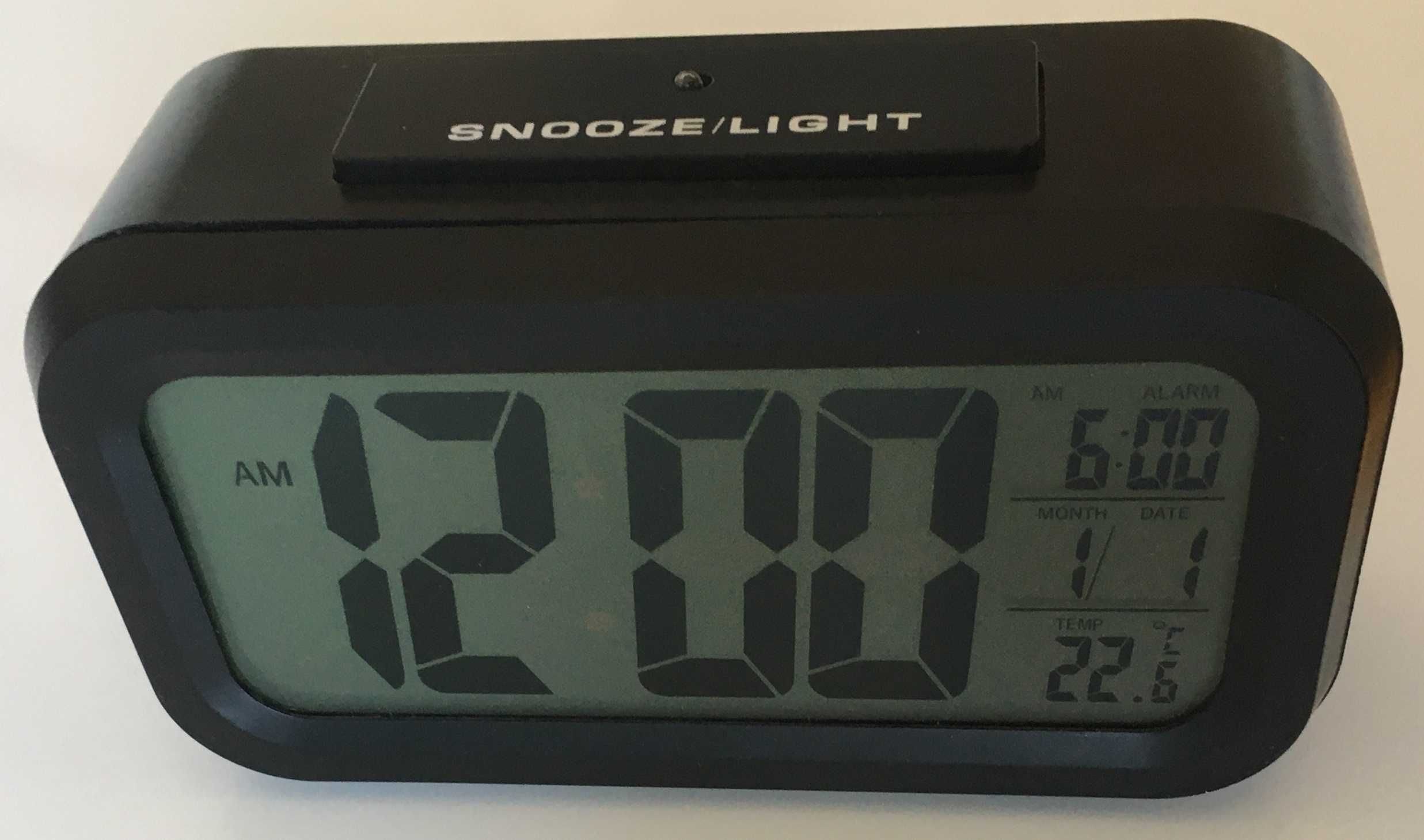 Метеостанція LCD годинник + будильник