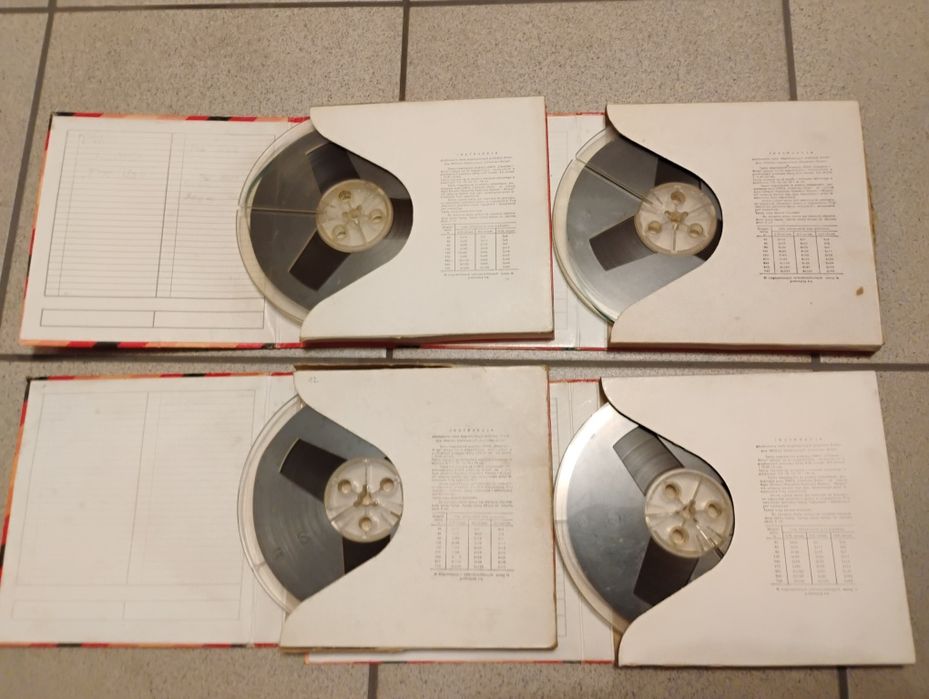 Taśmy , szpule magnetofon 18cm.