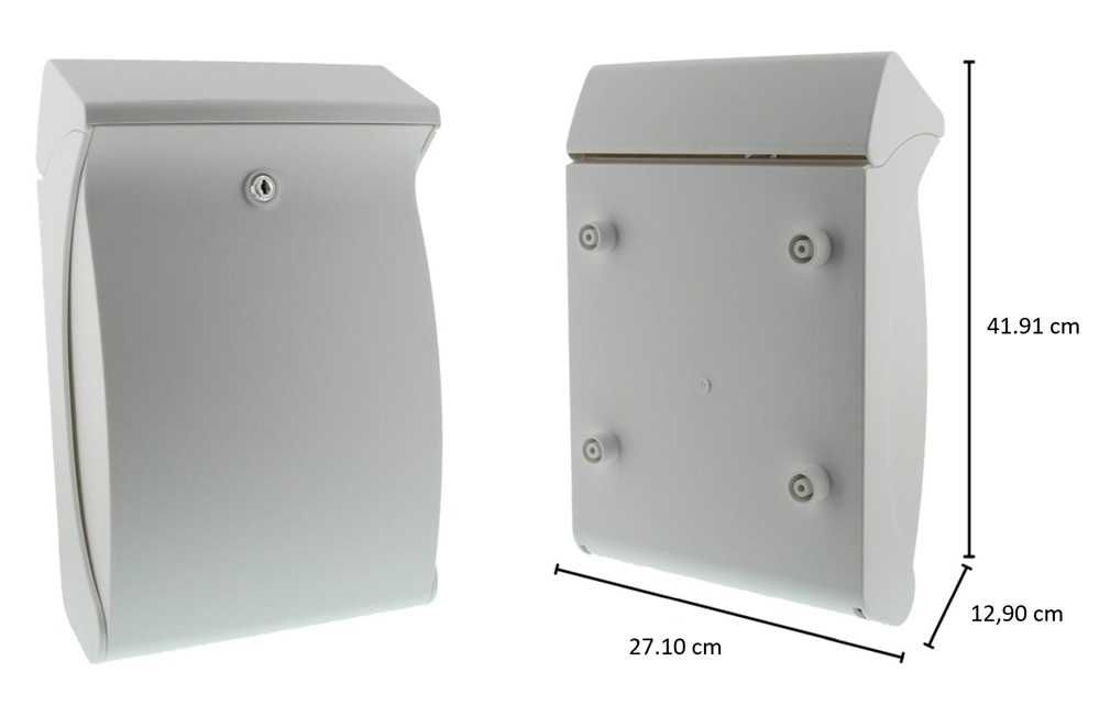 Caixa de Correio em Plástico Branca (232)