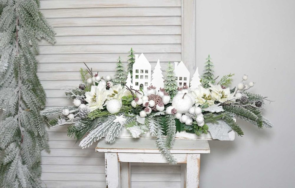 Stroik świąteczny kompozycja 55 cm Boże Narodzenie od florystyka.pl