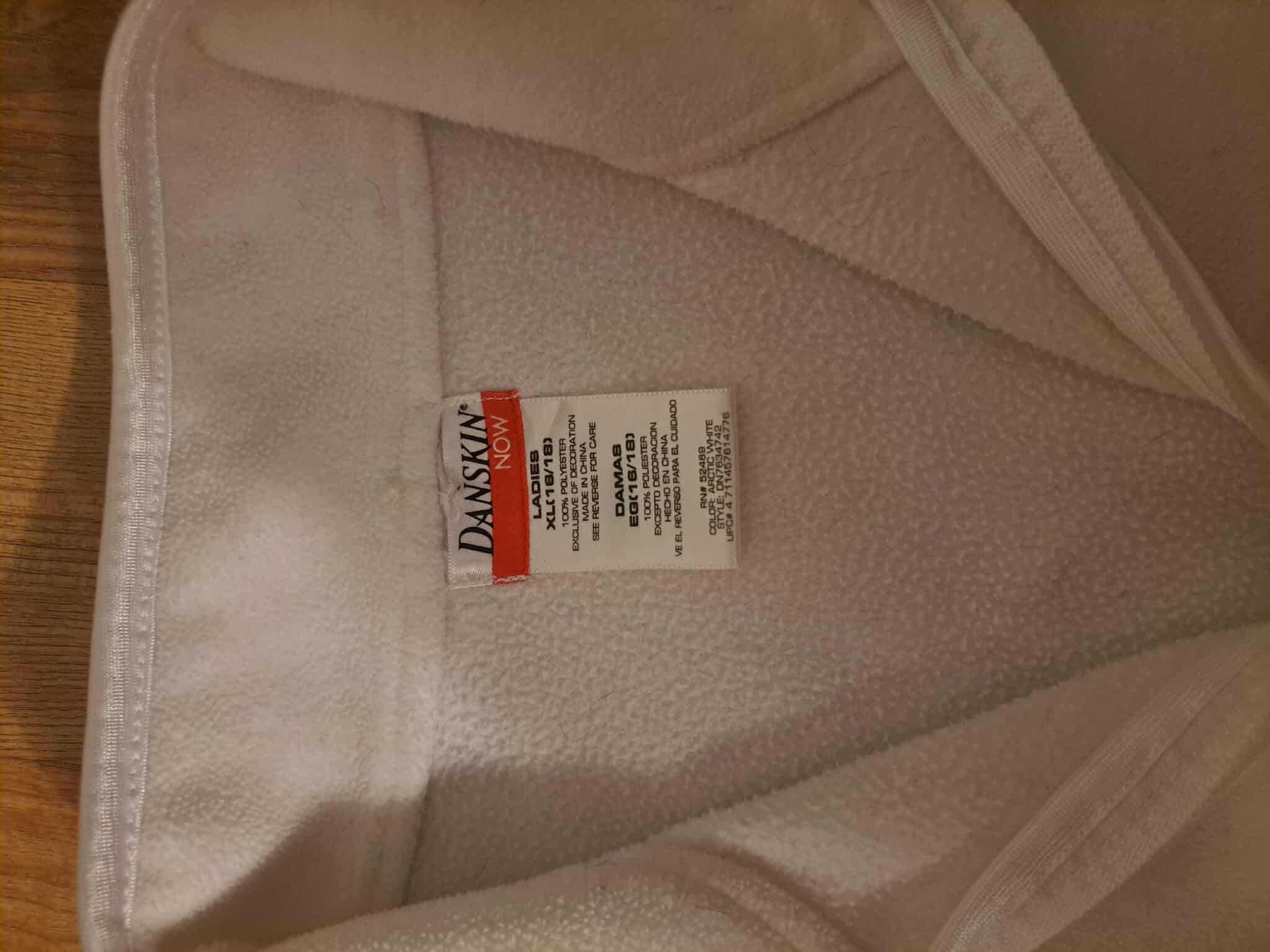Biała kamizelka polarowa Danskin Now XL (18/20)