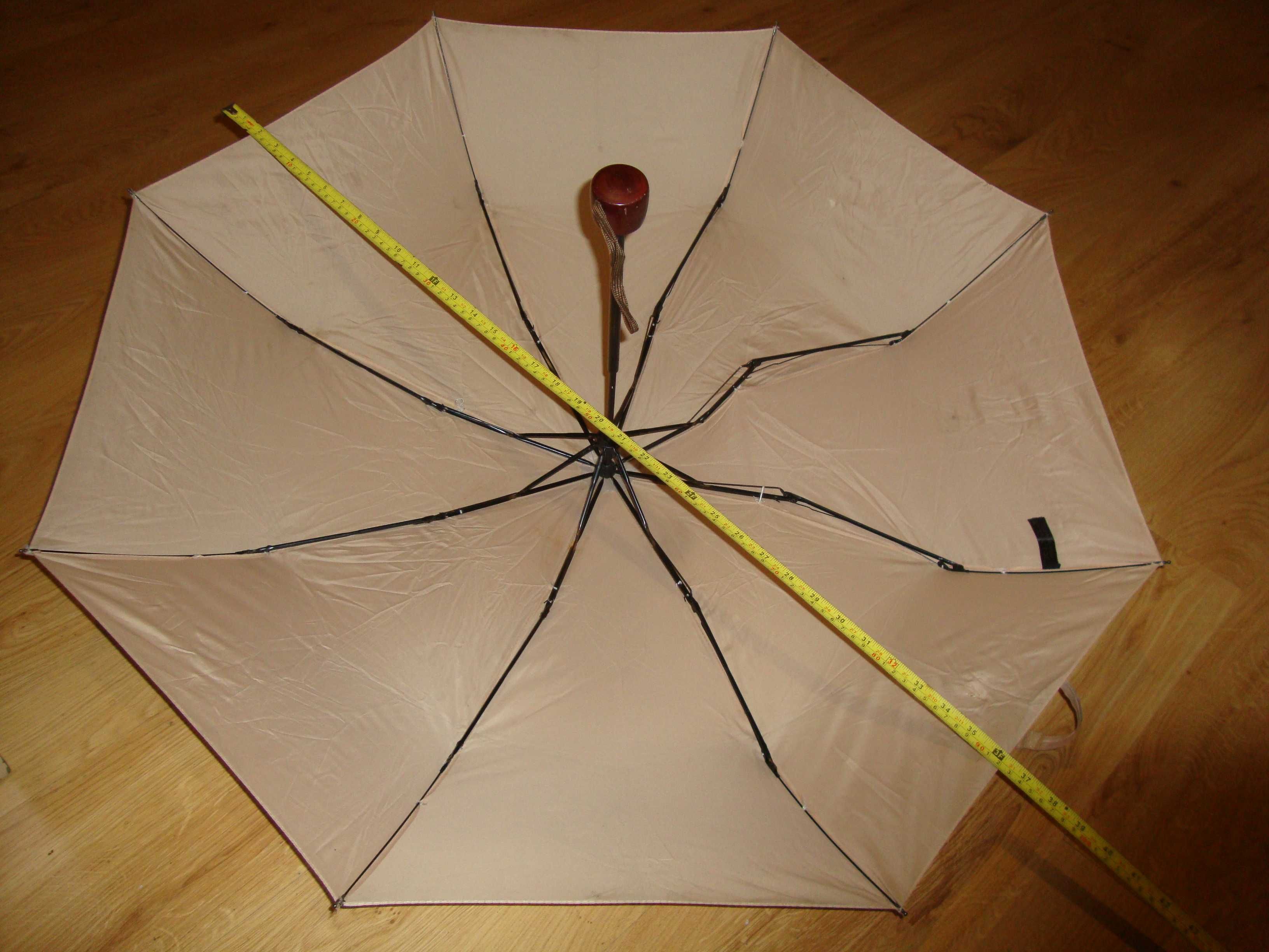 parasol; parasolka do torebki; dł ok 27 cm; czasza ok 92 cm