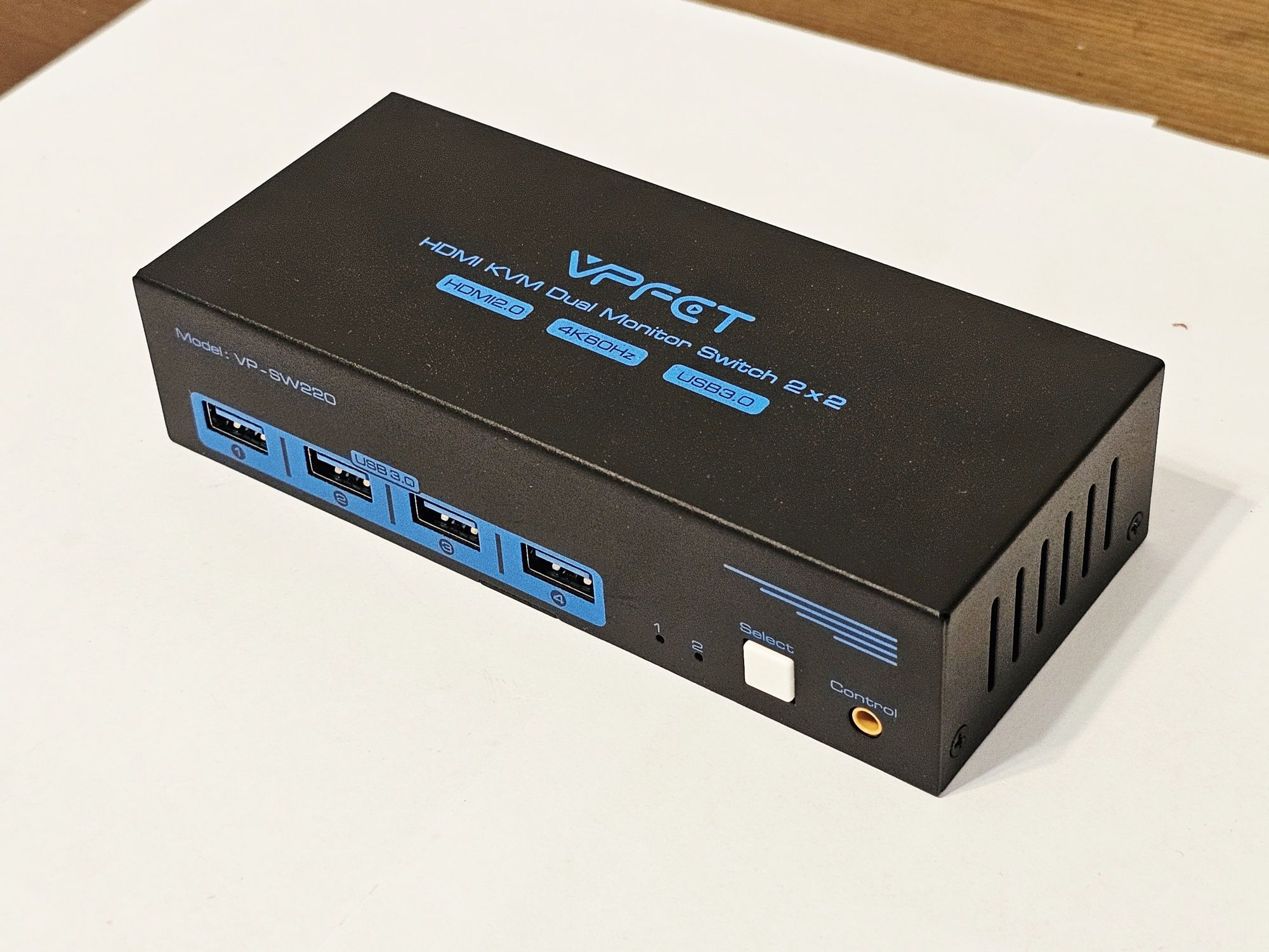 Свіч HDMI KVM Dual Monitor 2×2 VPFET VP-SW220
