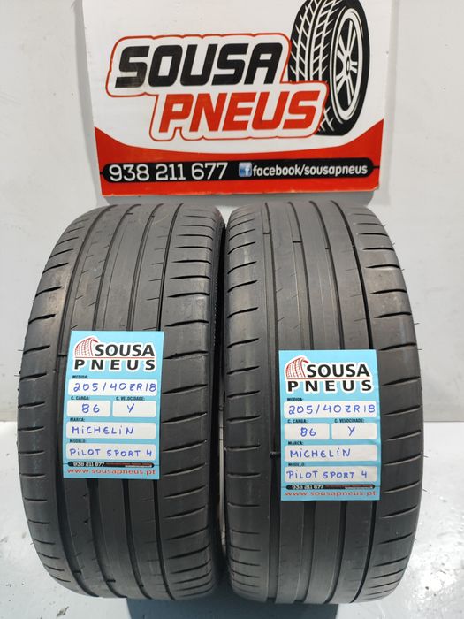 2 pneus semi novos 205-40R18 Michelin - Oferta dos Portes