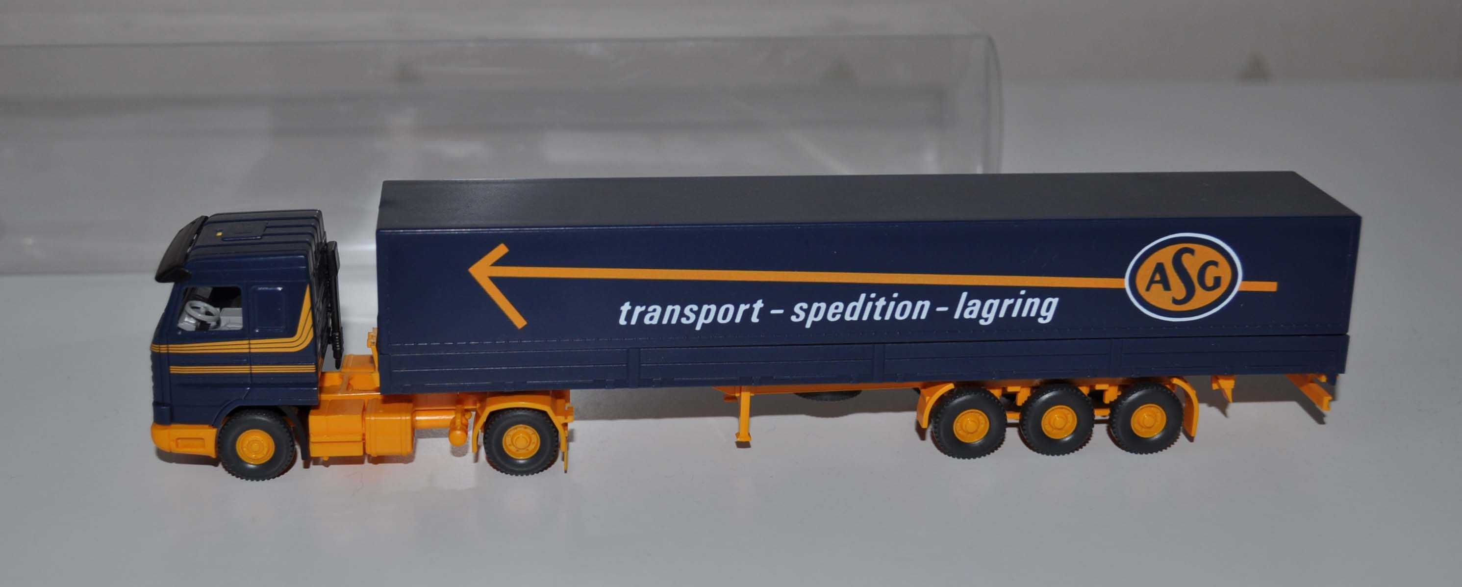 Scania 143 Wiking 1/87 ASG Transport Spedition Lagring