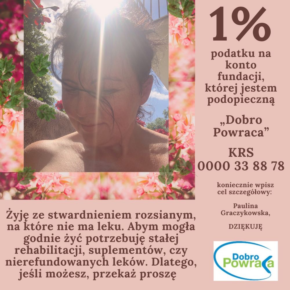 Pomóż chorej na stwardnienie rozsiane, przekaż 1,5%