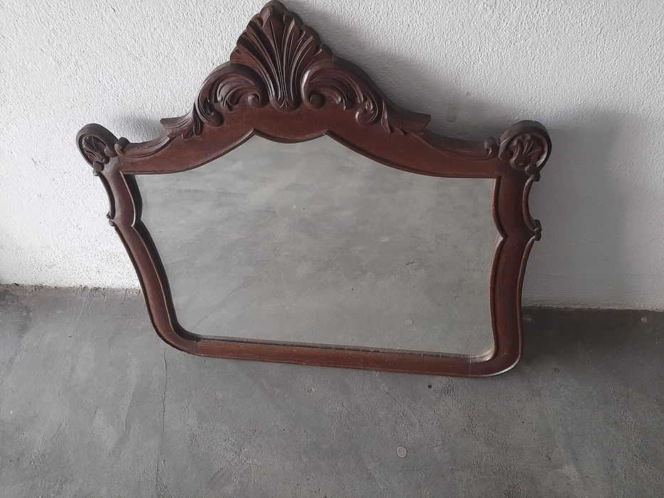 Espelho de Parede em Mogno, Anos 50