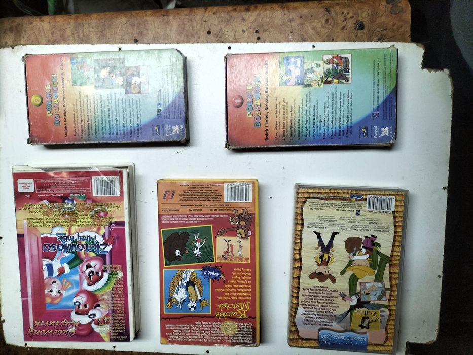 Kasety VHS polskie bajki