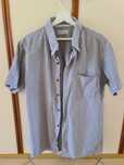 Camisa Italiana Cinza Slim Fit Tamanho L Manga Curta Humberto Pascuini