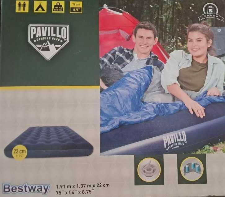 NOWY Bestway Dmuchany Materac 191x137x22cm