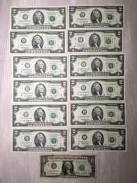 Доллар dollar 2 2$ $ долара купюра банкнота доллара два справжні !