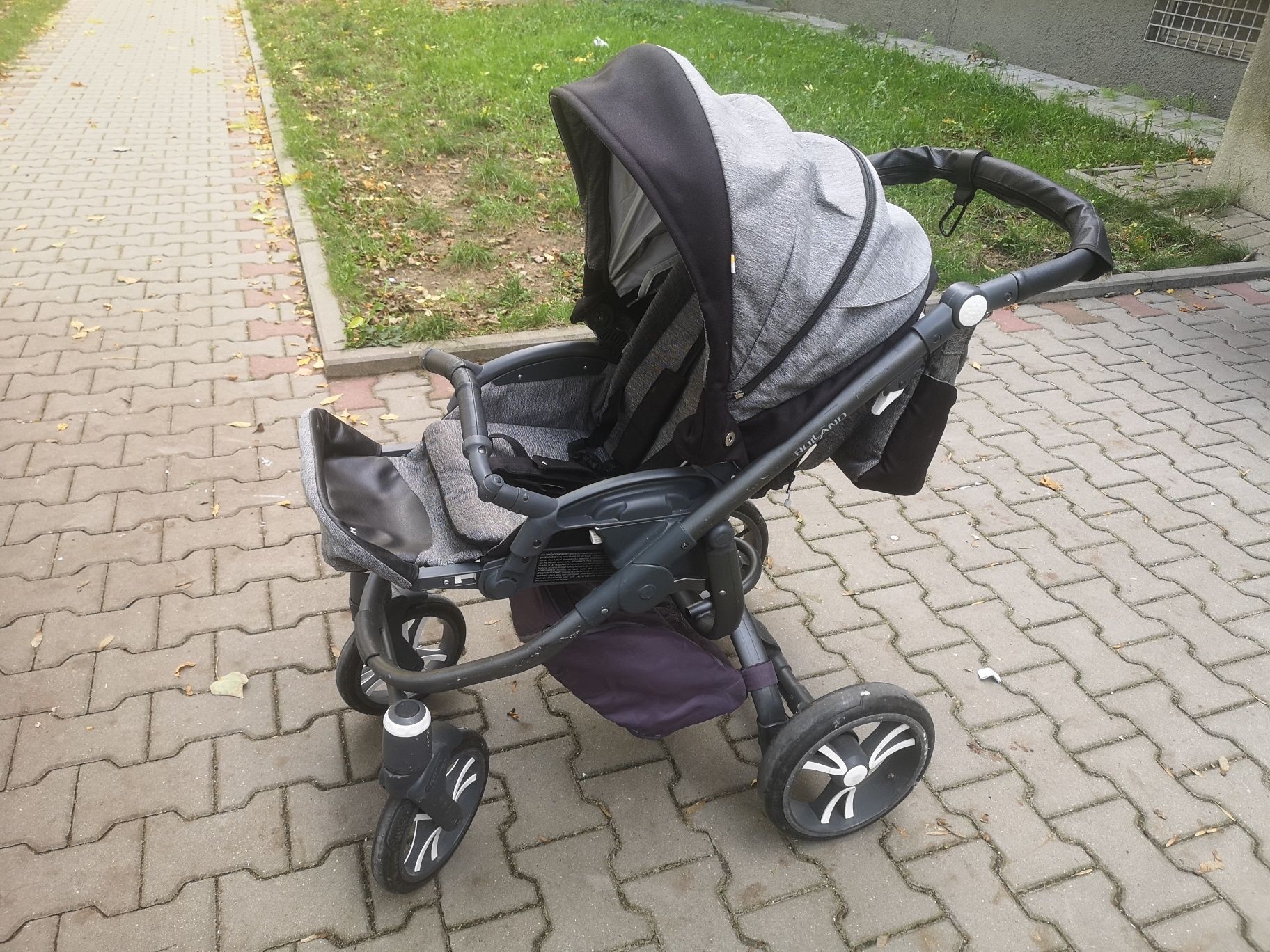 Wózek bebetto holland 2w1 + fotelik (czyli 3w1 :)) + baza maxi cosi