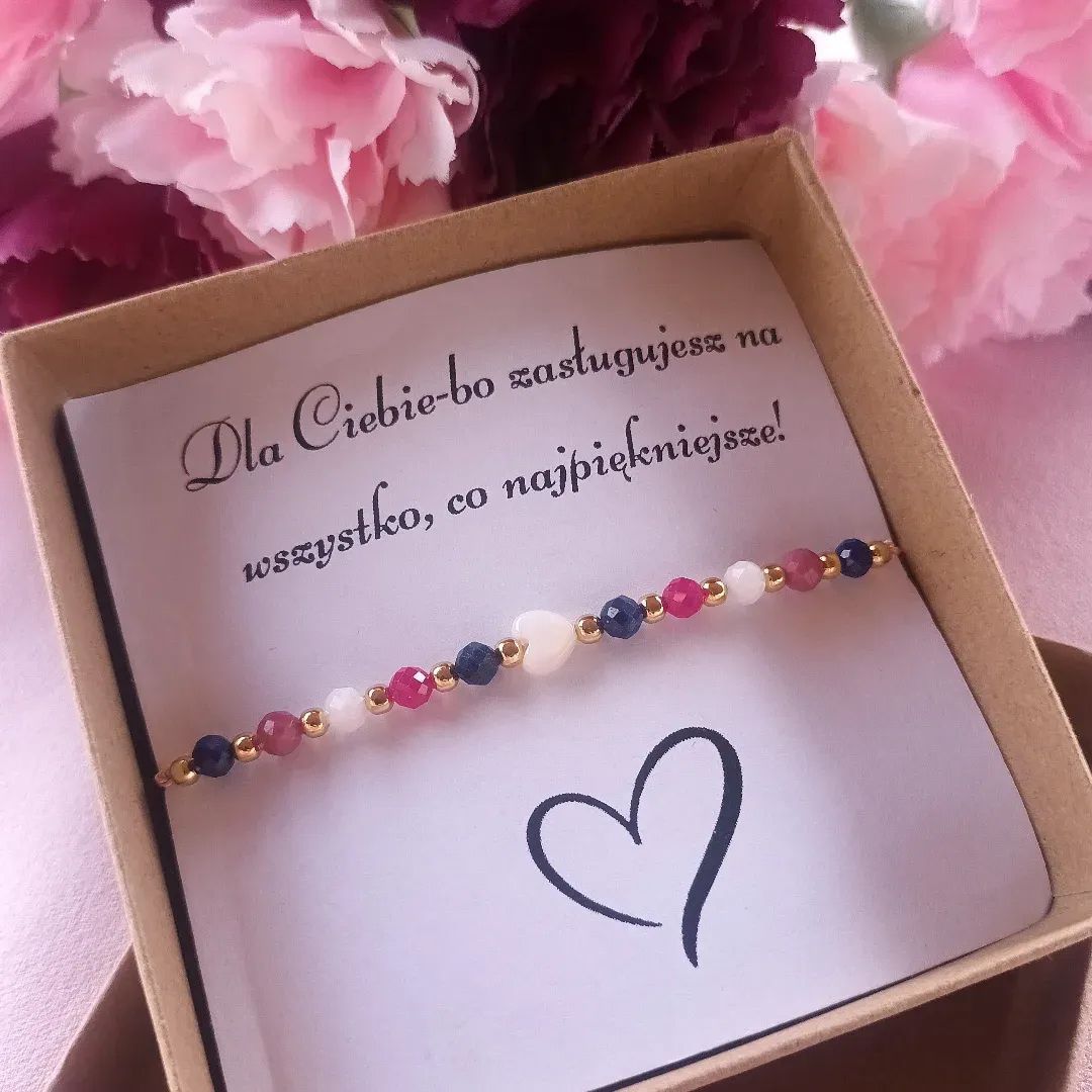 Damska bransoletka. Prezent. Rękodzieło.handmade.