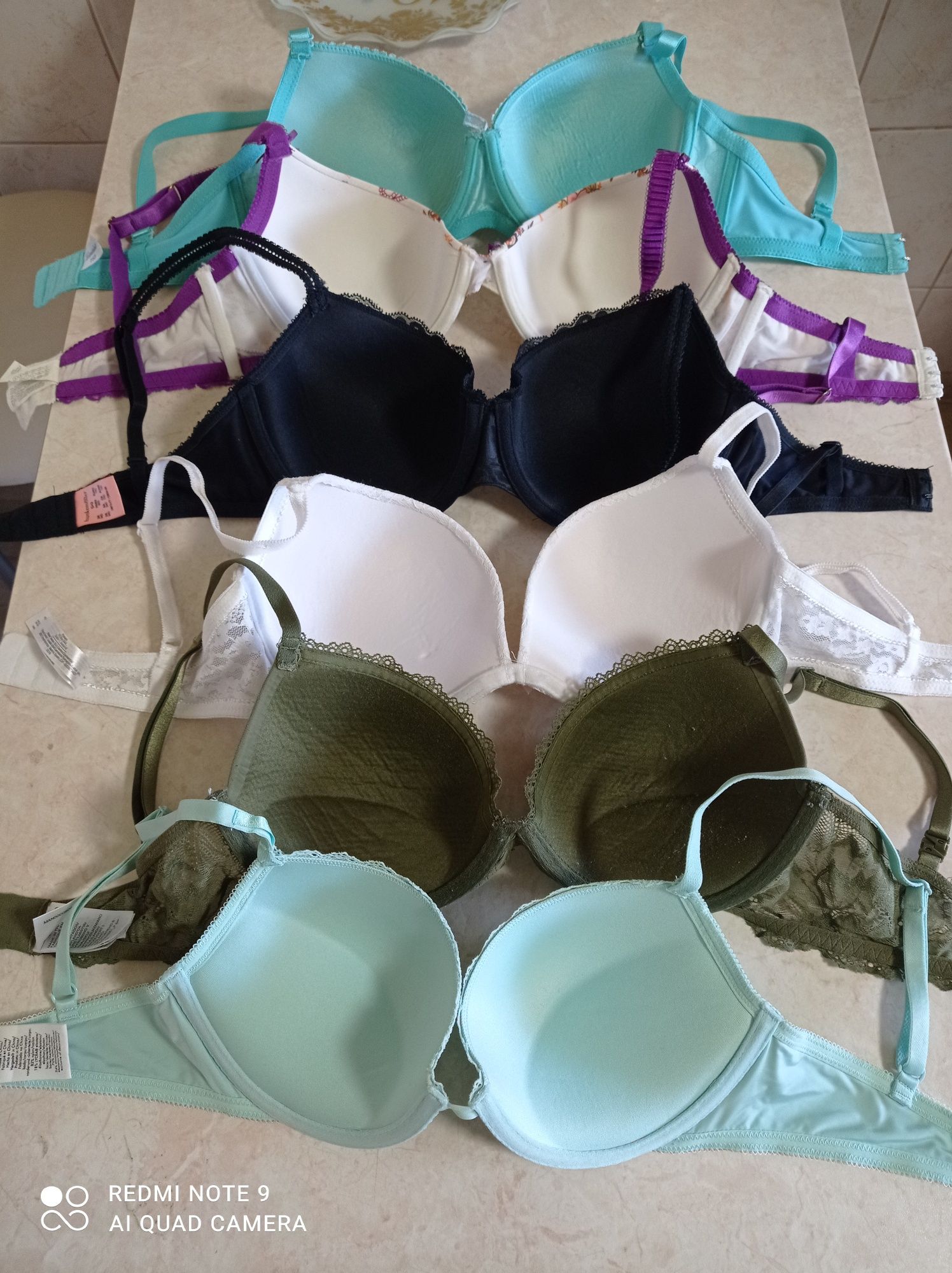 Stanik biustonosz 70 75 D zestaw 6 sztuk Calvin Klein Secret