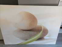 Quadro Decorativo Pedras - Beige/Verde