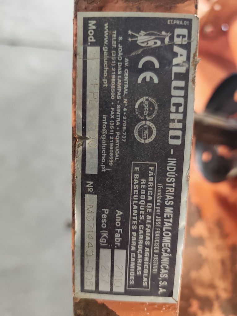 Vendo Frese Galucho de 1.70 de corte