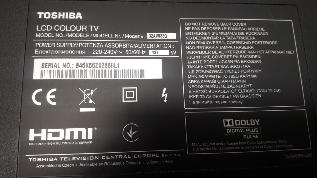 Tv Toshiba 32 cale