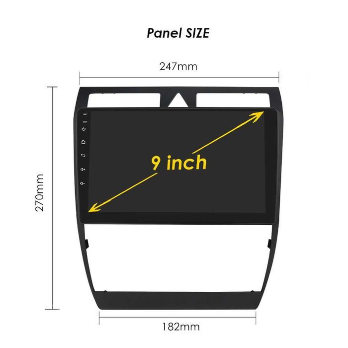 Radio Android 12 Audi A6 2 S6 RS6 97-04 wifi gps bluetooth