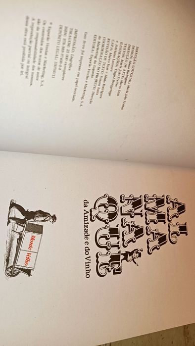 Livro Almanaque da Amizade e do Vinho