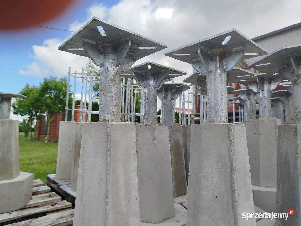 Stopa żelbetowa fundament kotwa betonowa wkopywana do lamp latarni