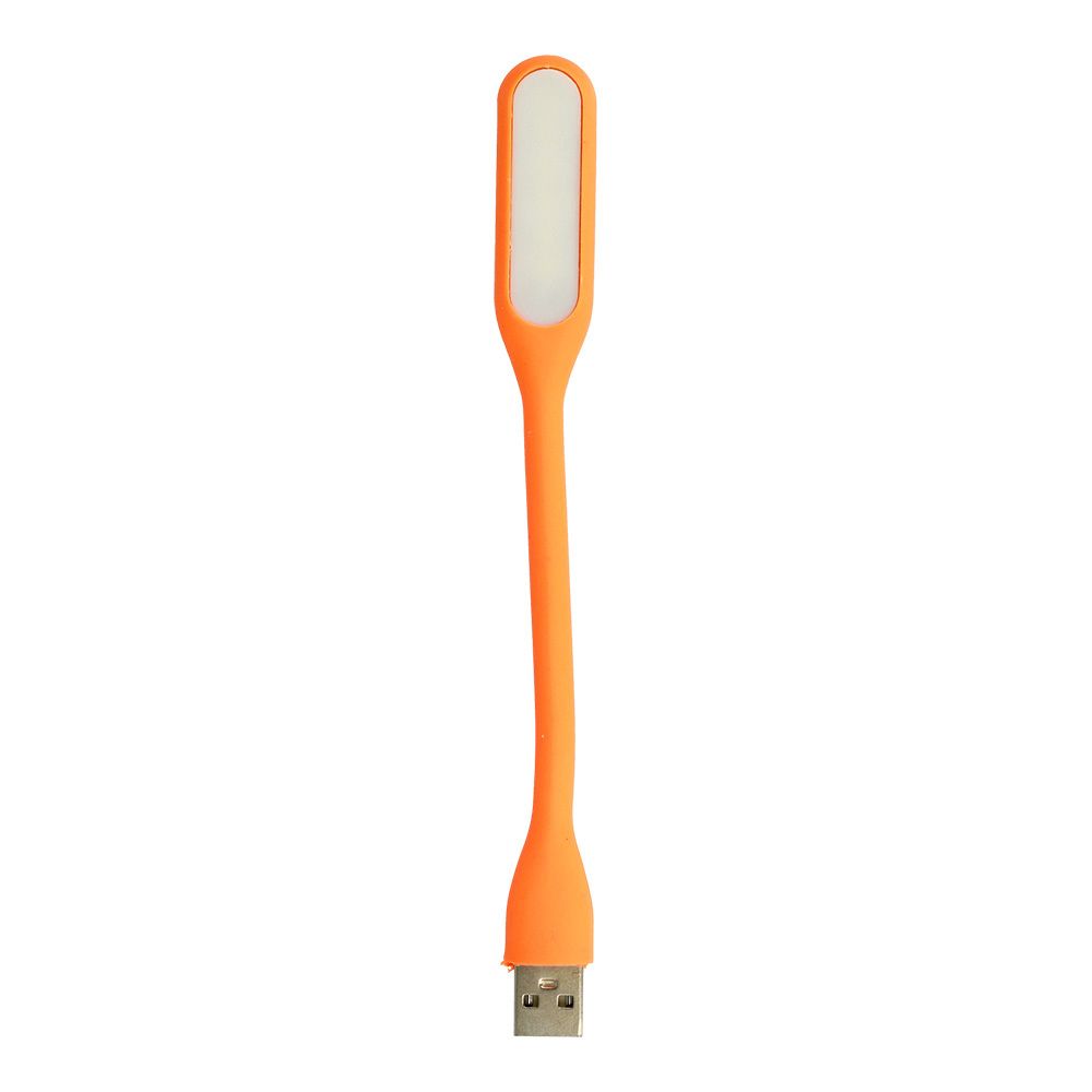 Lampka Mini Led Silikonowa Usb Pomarańczowa