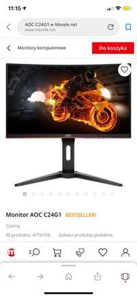 Monitor AOC 24G1 CURVED