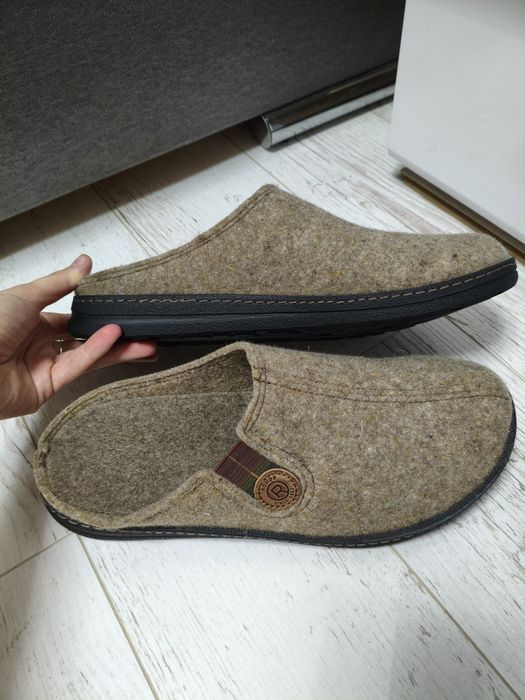 Тапки Іnblu фабрика фетр/кожа распродажа женские/мужские/тапки чоловіч