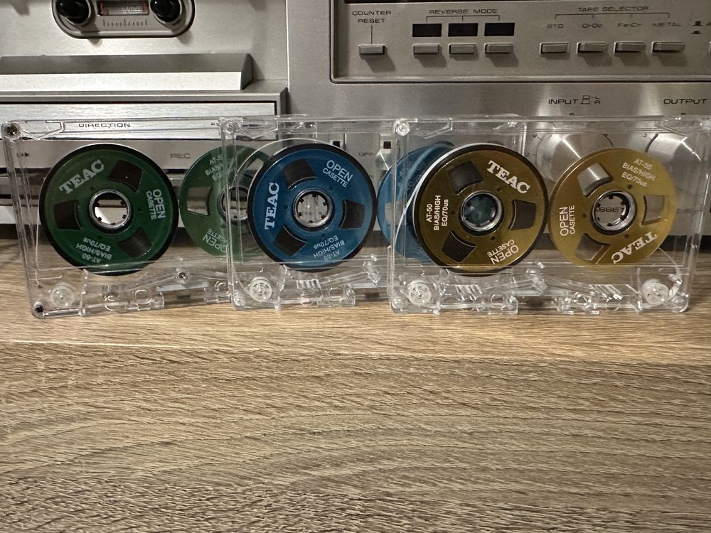 Kaseta magnetofonowa szpulki 55min nowa kolory