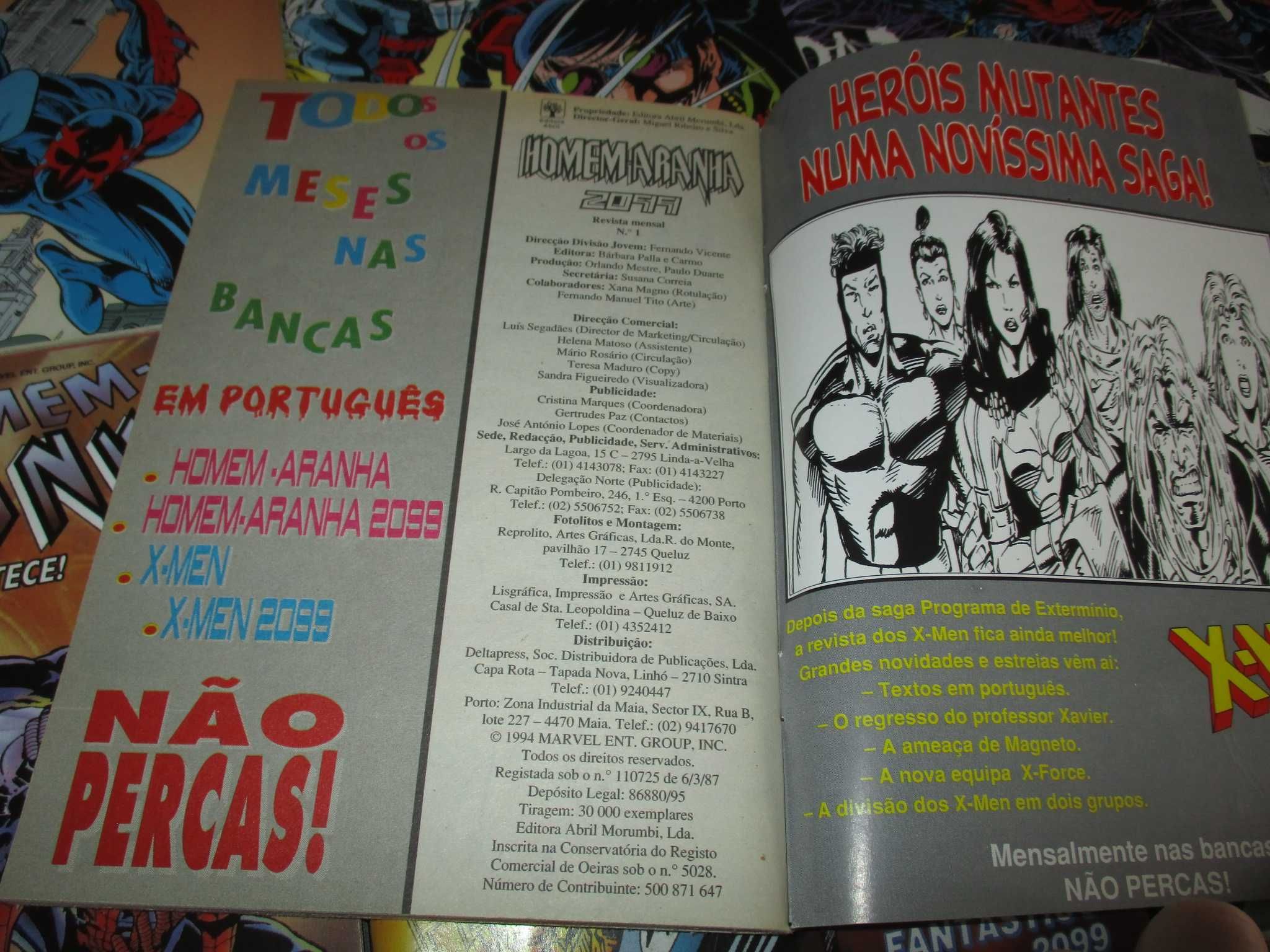 Livros BD Homem Aranha 2099 Abril Marvel PT