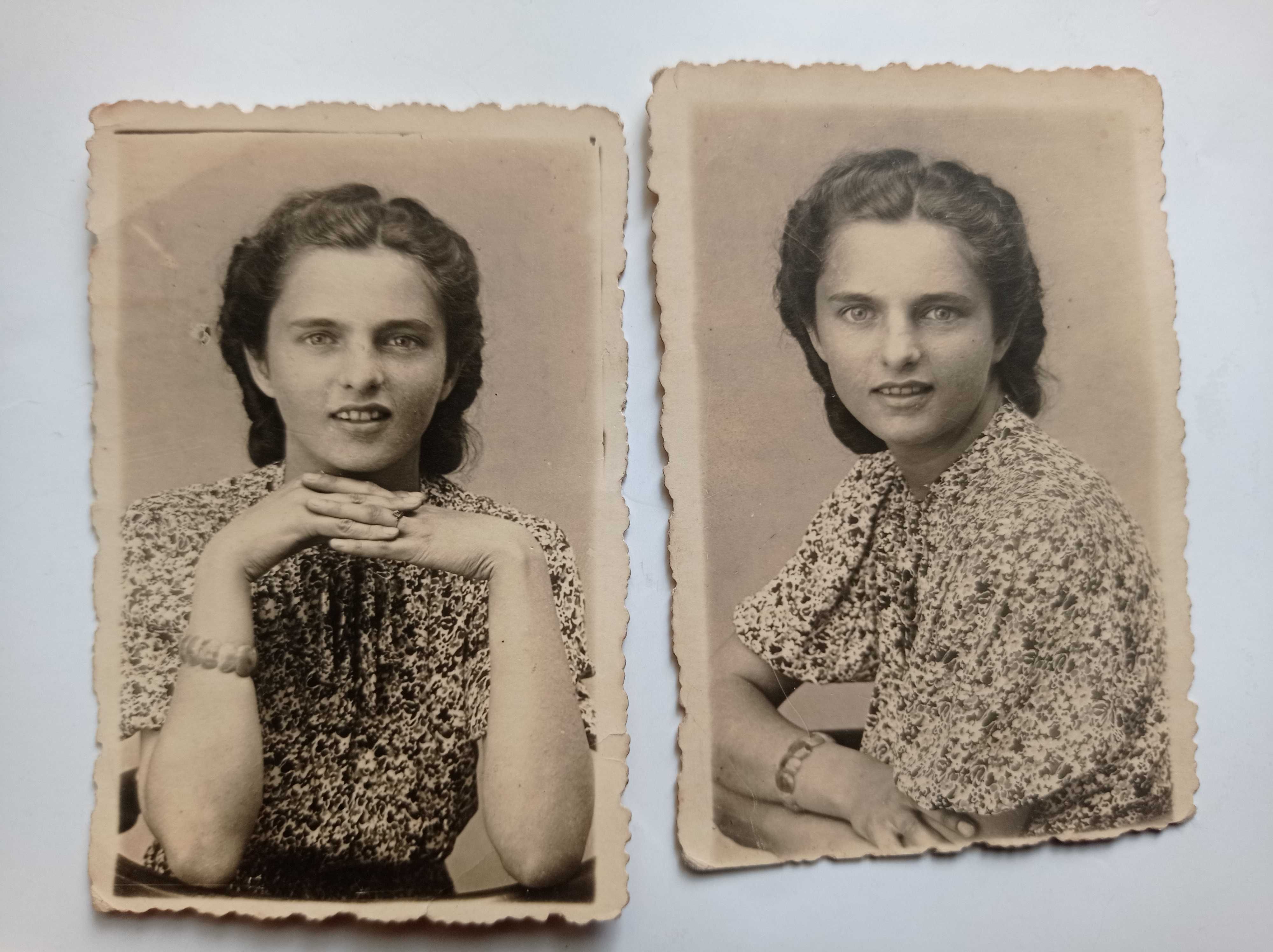 Stare zdjęcia rodzinne - fotografie -6 sztuk - 12.5.1929