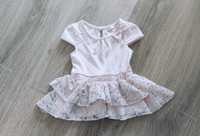 Sukienka dla dziewczynki niemowlaka 0-3 miesięcy