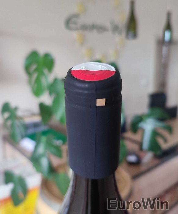 Kapturki termokurczliwe na wino 31x65 z flagą PL- 10 szt