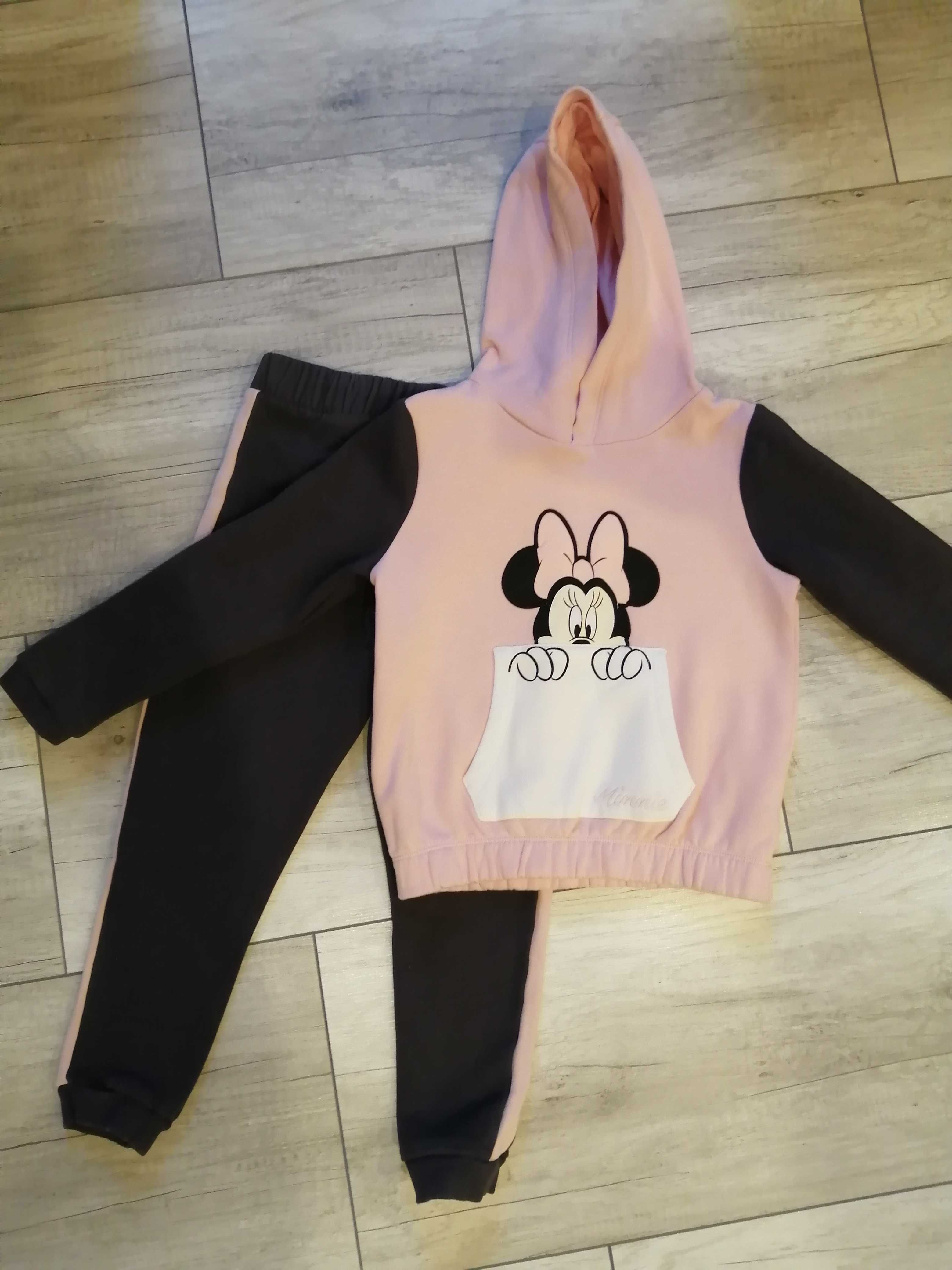 122 cm Komplet dresowy dla dziewczynki dresMyszka Minnie bluza spodnie