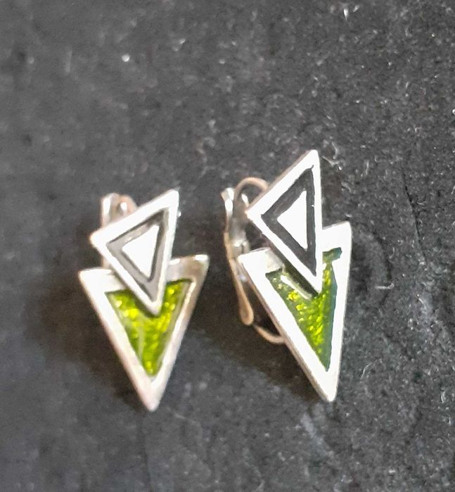 Brincos vintage anos 90 Cyclope Paris