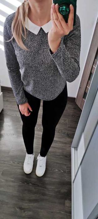 Bluzka damska z kołnierzykiem NA SYLWESTRA Reserved #retro