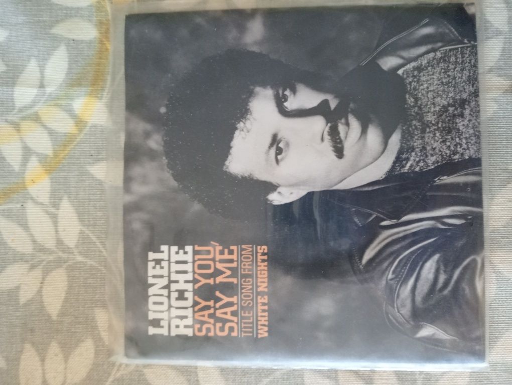 Vinil do single "Say you Say me" do Lionel Richie