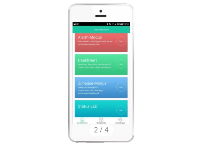 System alarmowy GSM z Bluetooth, sterowanie SMS Olympia secure AS 605