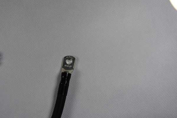 Przewód masowy 46cm 35mm2 z klemą minus M10 Traktor C-330,360,385