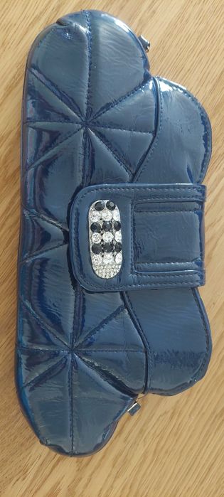 Granatowa torebka wizytowa