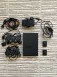 PS2 Playstation 2 slimline + 2 pady + kable + karty pamieci + gry