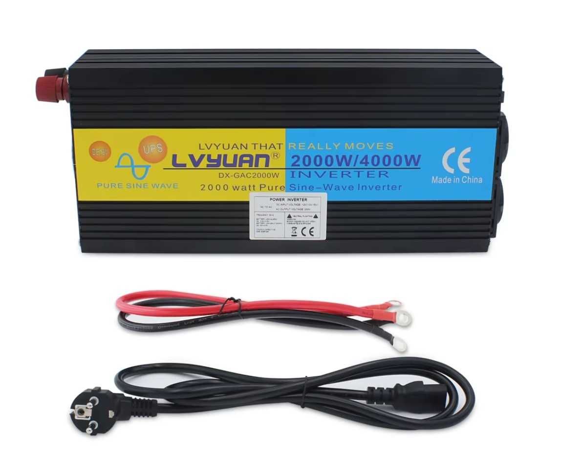 Продам інвертор (перетворювач) 2000W/4000W з функцією ДБЖ (UPS), 12В