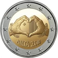 Moedas de 2 euros comemorativas Malta e Luxemburgo desde 3,50 euros