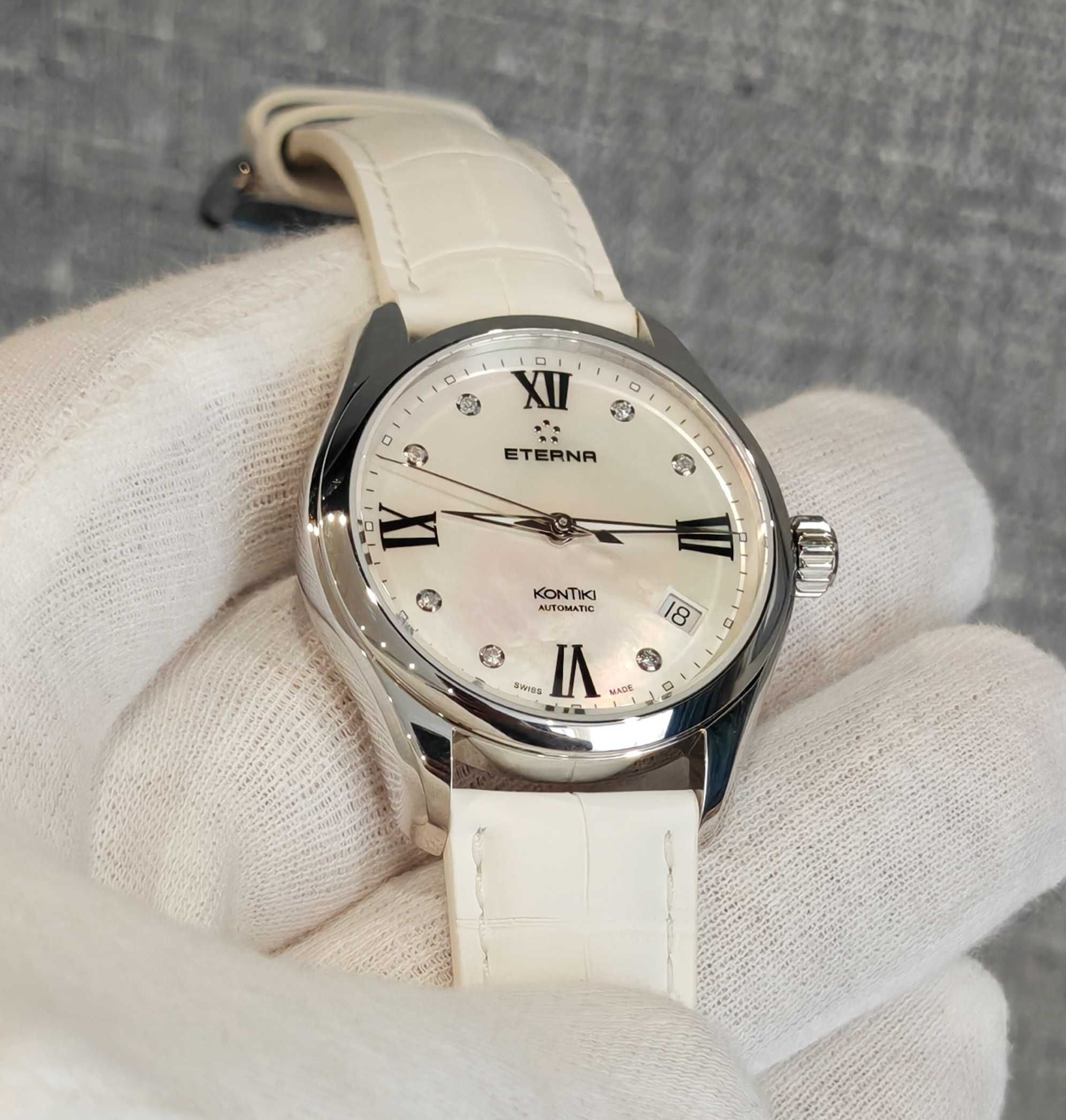 Жіночий годинник Eterna KonTiki Automatic 1260.41 Swiss made Diamond