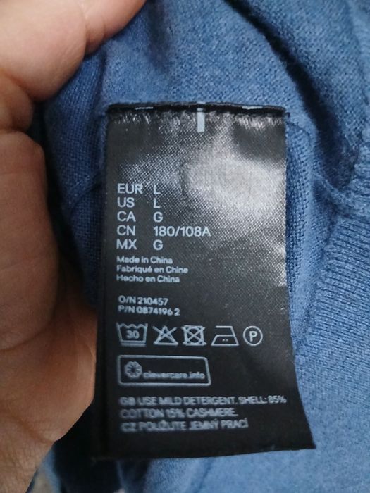 Кашеміровий светр H&M L 180/108A