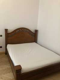 Drewniane łóżko antyk na materac 160 x 200