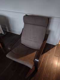 IKEA Poang, fotel ciemnobrązowy
