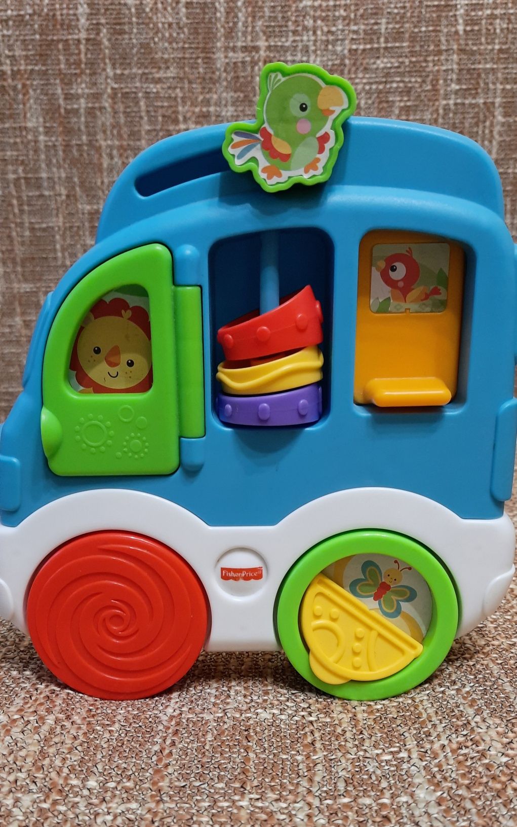 Автомобіль зі звірятами Fisher-Price машинка розвиваюча