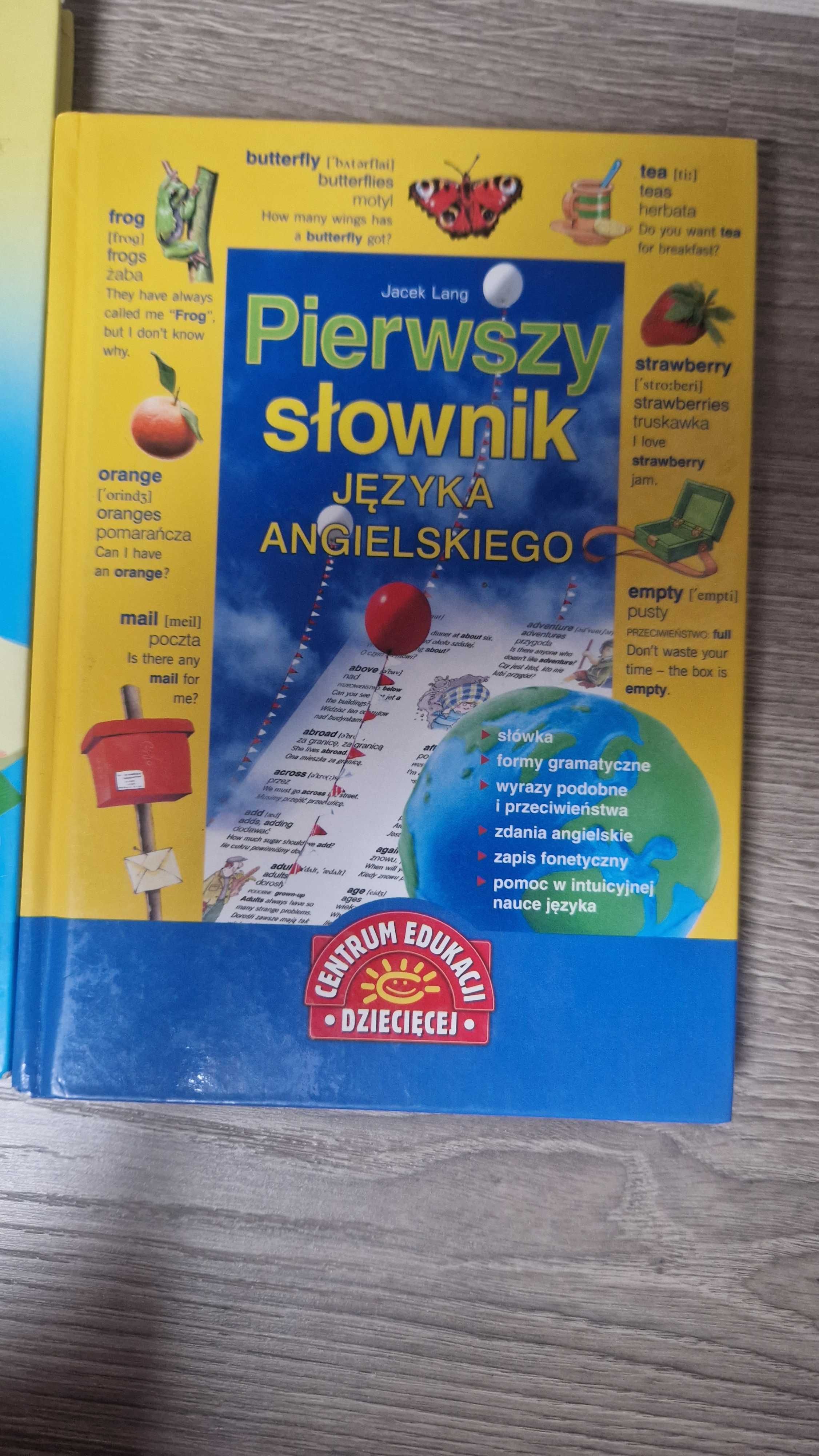 Zestaw książek, słowniki ilustrowane idealny prezent