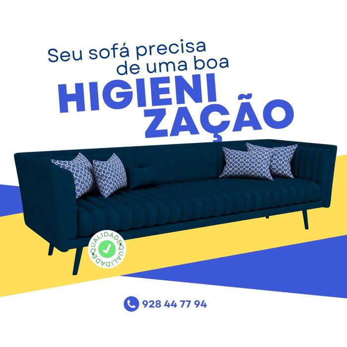 Higienização e limpeza de estofos